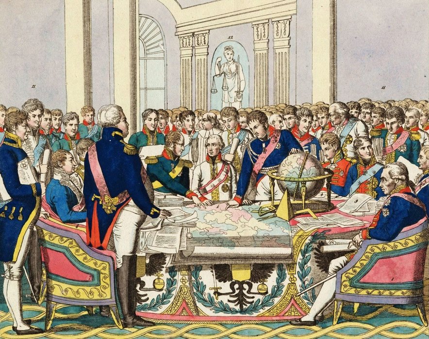 
 congress of vienna 1814-1815 7th coalition  waterloo-napoleon 1815 wellington blucher victory napoleon hundred days campaign